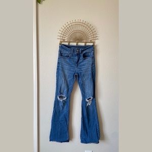 American Eagle Super Stretch Hi-Rise Artist Flare Jeans
